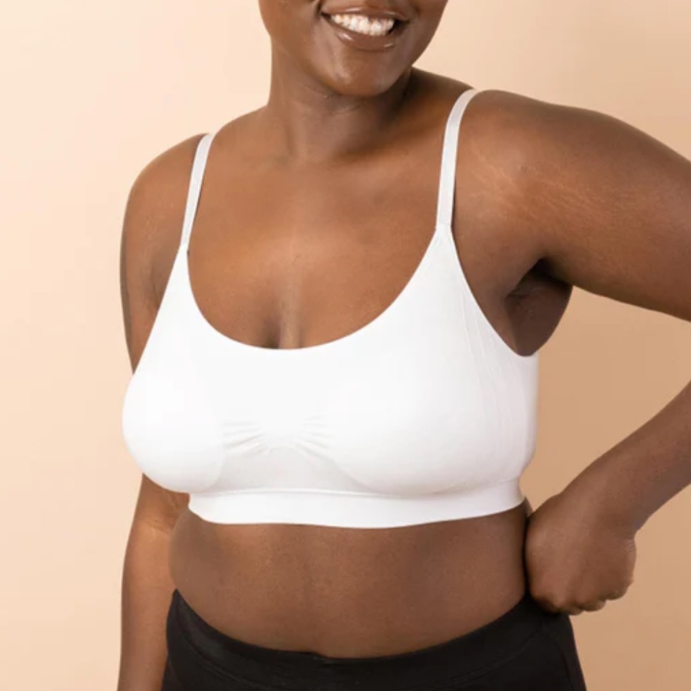 COOBIE White Scoopneck Cami Bra 9012 Set of Two O/S